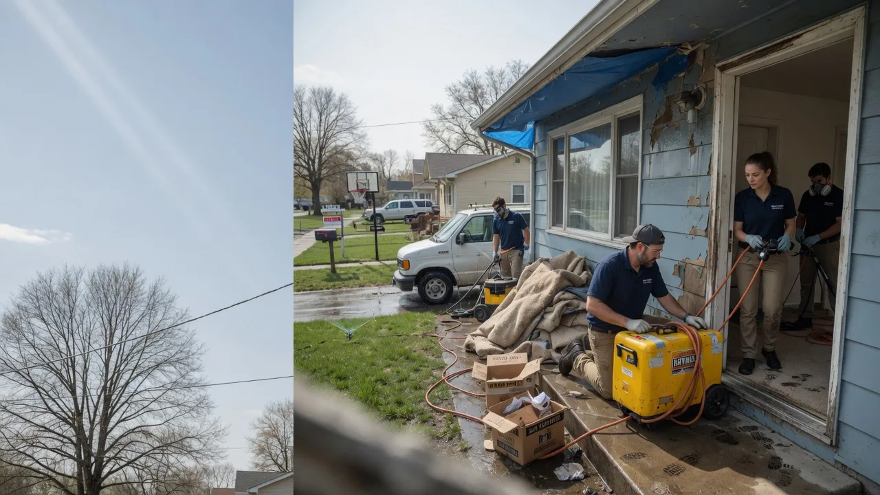 Basement Flood Cleanup in South Vienna, OH near me